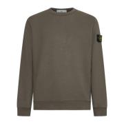 Stone Island Valnötbrun Crew Neck Sweatshirt Brown, Herr