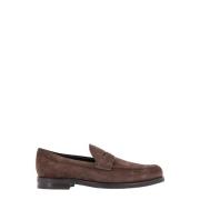 Tod's Mocka Loafer med Graverat Logotyp Brown, Herr