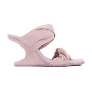 Rick Owens Rosa & Lila Mockasandaler Pink, Dam