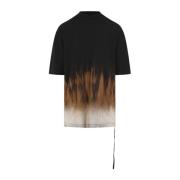 Rick Owens Svart Terra Jumbo Kortärmad T-shirt Multicolor, Herr