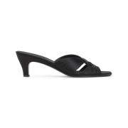 The Row Svart Mjuk Knut Sandal Black, Dam