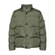 Stone Island Grön Vadderad Duntäcke Green, Herr