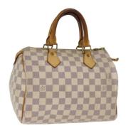 Louis Vuitton Vintage Pre-owned Canvas handvskor White, Dam