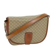 Celine Vintage Pre-owned Canvas axelremsvskor Beige, Dam