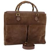 Gucci Vintage Pre-owned Mocka handvskor Brown, Dam