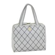 Chanel Vintage Pre-owned Laeder handvskor White, Dam