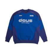 Deus Ex Machina Touring Crew Sweatshirt Blue, Herr