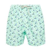 MC2 Saint Barth Snoopy Tennis Swim Shorts Green, Herr