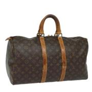 Louis Vuitton Vintage Pre-owned Canvas resvskor Brown, Dam