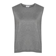 Saint Tropez Sleeveless Tops Gray, Dam