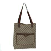 Gucci Vintage Pre-owned Laeder totevskor Beige, Dam