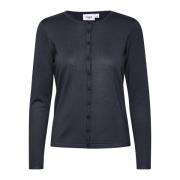 Saint Tropez Nattblå Cardigan, A8661, Milasz R-Neck Black, Dam