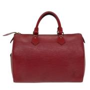 Louis Vuitton Vintage Pre-owned Laeder handvskor Red, Dam