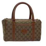 Gucci Vintage Pre-owned Canvas handvskor Brown, Dam