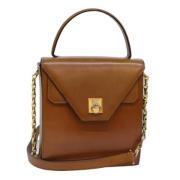 Celine Vintage Pre-owned Laeder handvskor Brown, Dam