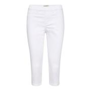 Soyaconcept Cropped Trousers White, Dam