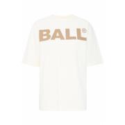 Ball Sportig Tee Blus med Coolt Tryck White, Dam