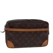 Louis Vuitton Vintage Pre-owned Canvas kuvertvskor Brown, Dam