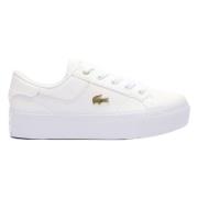 Lacoste Ziane Platform Sneakers White, Dam