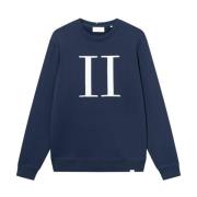 Les Deux Bouclé Sweatshirt Blue, Herr