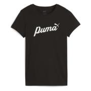 Puma Ess+ Script T-shirt Black, Dam