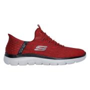 Skechers Toppmöten - Nyckel Tempo Sneakers Red, Herr