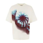 Jil Sander Avslappnad Bomull T-shirt White, Herr