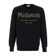 Alexander McQueen Stiliga Sweatshirts för Män och Kvinnor Black, Herr