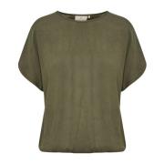 Kaffe T-Shirts Green, Dam