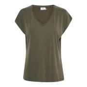 Kaffe T-Shirts Green, Dam