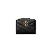 Tory Burch Kira Chevron Bi-Fold Plånbok Black, Dam