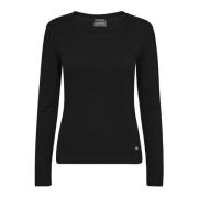 MOS Mosh Rib Tee Top Svart Black, Dam