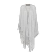 Ermanno Scervino Grå Cashmere Wrap Kappa Gray, Dam