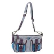 Prada Vintage Pre-owned Nylon prada-vskor Blue, Dam