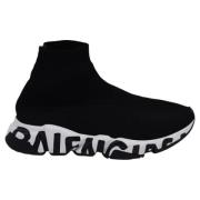 Balenciaga Vintage Pre-owned Polyester sneakers Black, Herr