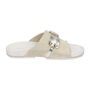 Moma Sandal i Mocka för Kvinnor Beige, Dam