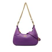 Gucci Vintage Pre-owned Laeder axelremsvskor Purple, Dam