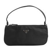 Prada Vintage Pre-owned Nylon prada-vskor Black, Dam