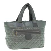 Chanel Vintage Pre-owned Nylon chanel-vskor Green, Dam