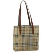 Burberry Vintage Pre-owned Laeder totevskor Beige, Dam