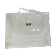 Hermès Vintage Pre-owned Vinyl handvskor White, Dam