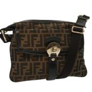 Fendi Vintage Pre-owned Canvas fendi-vskor Brown, Dam