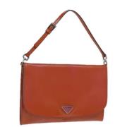 Prada Vintage Pre-owned Canvas handvskor Orange, Dam