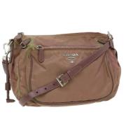 Prada Vintage Pre-owned Nylon prada-vskor Brown, Dam