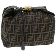 Fendi Vintage Pre-owned Canvas fendi-vskor Brown, Dam