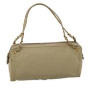 Prada Vintage Pre-owned Nylon prada-vskor Beige, Dam