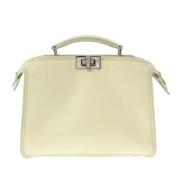 Fendi Vintage Pre-owned Canvas handvskor Beige, Dam