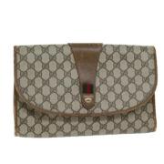 Gucci Vintage Pre-owned Laeder kuvertvskor Beige, Dam