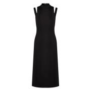 Calvin Klein Kall Axel Sheath Klänning med Slits Black, Dam