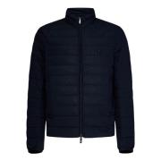 Emporio Armani Blå Dunjacka för Män Blue, Herr